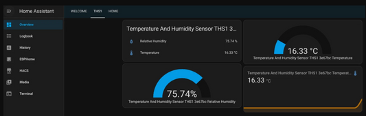 Temperature And Humidity Sensor THS1 For HomeAssistant By Screek (SHT40 Probe + ESP32-C3 + ESPHome)