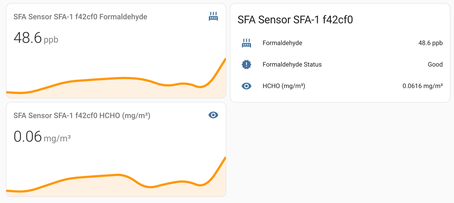 ✨[New]Formaldehyde Sensor SFA-1 For HomeAssistant By Screek (SFA30 + ESP32-C3 + ESPHome)