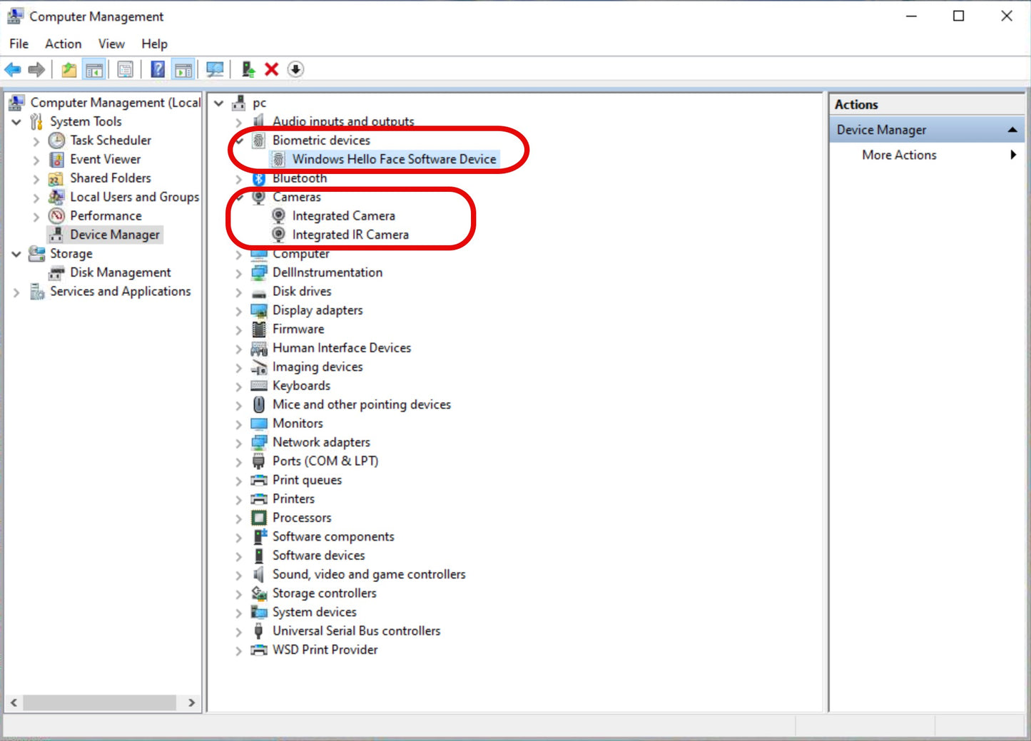 Windows Hello Face Recognition Camera for Windows PC-FACE1 (720P Camera) [SC1003]